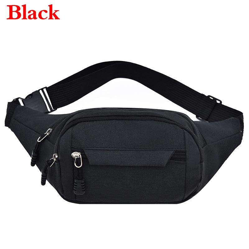 Unisex Cool Fanny Pack Canvas Shoulder Bag Chest Pouch Waist Pack Mobile Phone Belt Outdoor