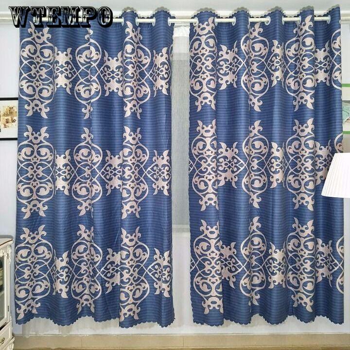 2pcs Modern Simple Curtains Blackout Nordic Style Curtain Short Curtain