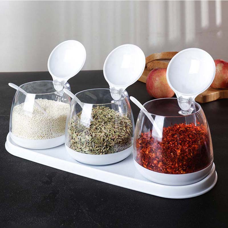 Seasoning Box Home Multi-function Kitchen Seasoning Plastic Storage Tank