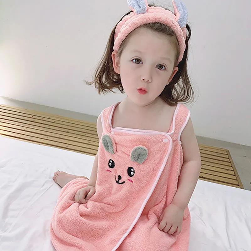 Bath Towels Child Cute Bath Skirts Super Soft Cute Girl Body Wrap Towels Quick-drying Strong Water Absorption Super Absorbent Microfiber Bath Towels