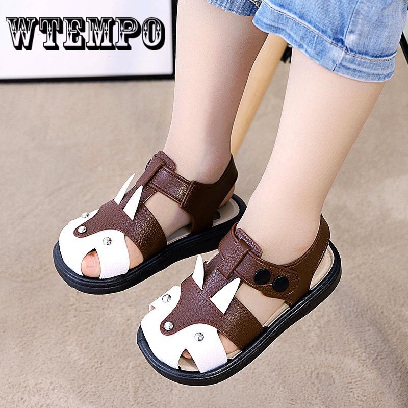 Sandals Kids Closed Toe Toddler Boys Sandals Orthopedic Sports PU Leather Boys Shoes