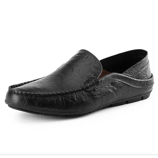 Men Shoes Genuine Leather Shoes Loafers Men Moccasins Slip On Flats Men Casual Boat Shoes Leather Te