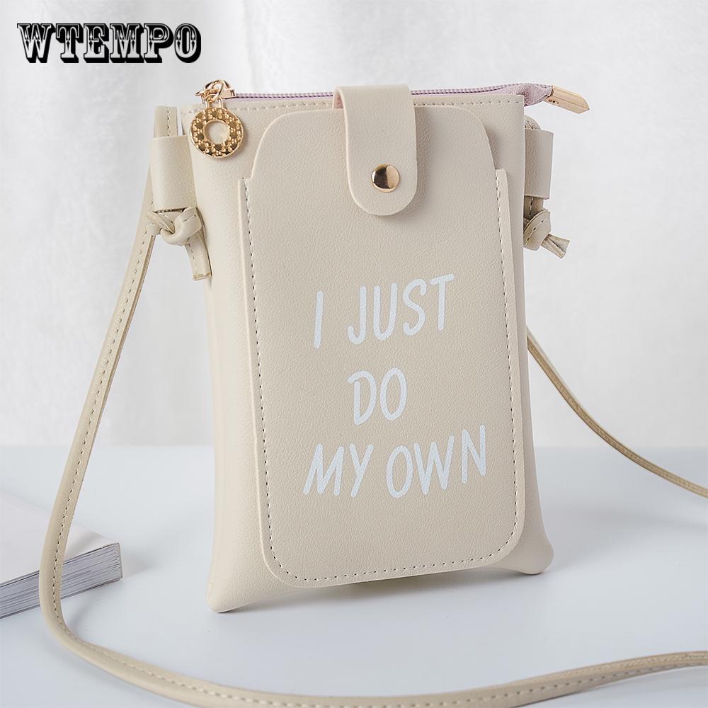 Women Crossbody Bag  Mini Bag Portable Solid Coin Purse Change Money Bag Phone Back