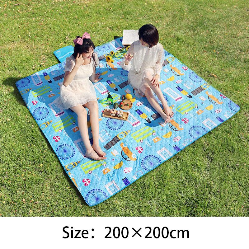 Outdoor Machine Washable Picnic Mat Thickening Ultrasonic Moisture-proof Mat Tent Picnic Portable Spring Outing Lawn Mat