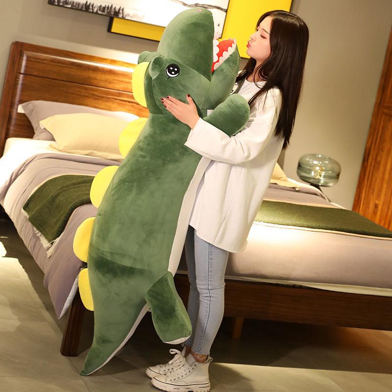 Cute Long Plush Toy Dinosaur Pillow Plush Toy Kid Sleeping Bed Dolls Children Birthday Present