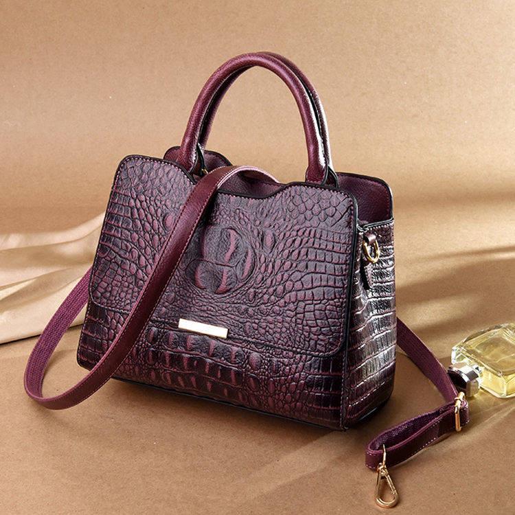 Leather Handbags Handbags Female Crocodile Pattern Fashion Tide Ladies Shoulder Messenger Bag Female