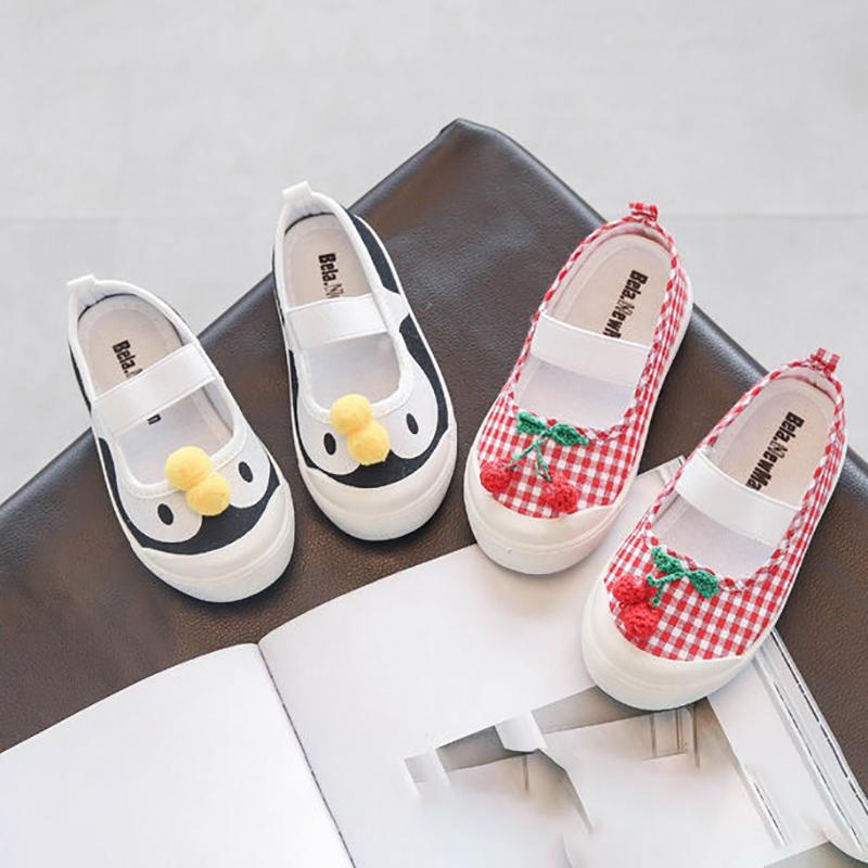 Canvas Shoes Kindergarten Indoor Shoes Cloth Shoes Non-slip Soft Bottom Little Princess Pedal