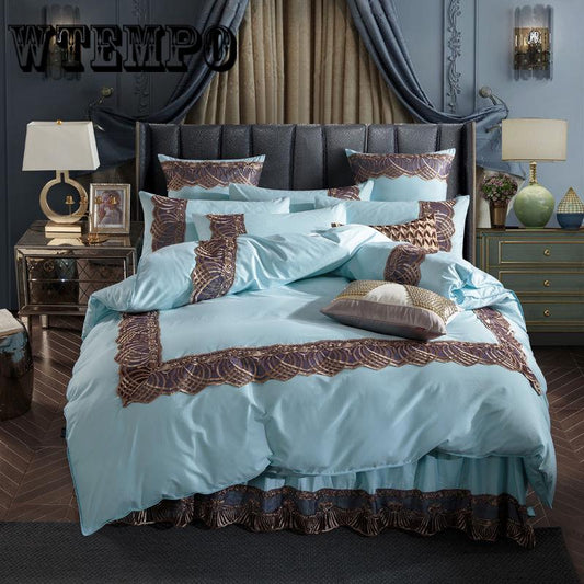 100% Cotton Bedding Set Twin Full Queen King Size Bedspread Luxury Home Wedding Bed Linens