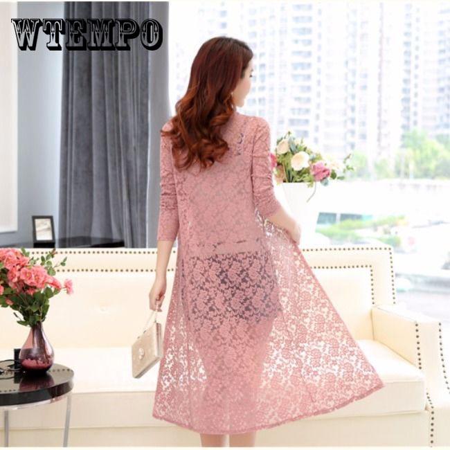 Women's clothing Lace Sun Clothing Female Long Summer shirt Shawl Coat Thin Cardigan blouse