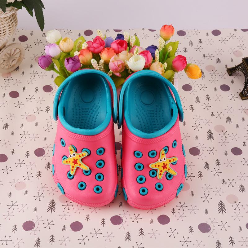 New Cute Shoe Hole Cartoon Caterpillar Children Sandals Summer Beach Shoes