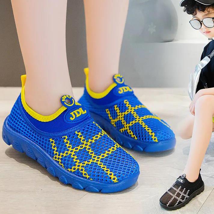 Children's Flat Shoes In Spring and Summer Soft Sole Non Slip Sports Single Shoes Colorful Mesh Breathable Casual Shoes