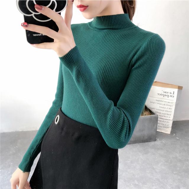 Women Sweater Winter Warm Long Sleeve Sweater Casual Slim Knitted Pullovers Women Knitting Sweater