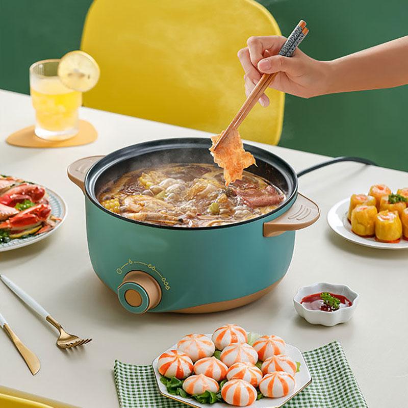 Electric Cooker Multifunctional Non-stick Cooker Household Electric Frying Pan Student Electric Skillet Dormitory Noodle Cooking Electric Pan