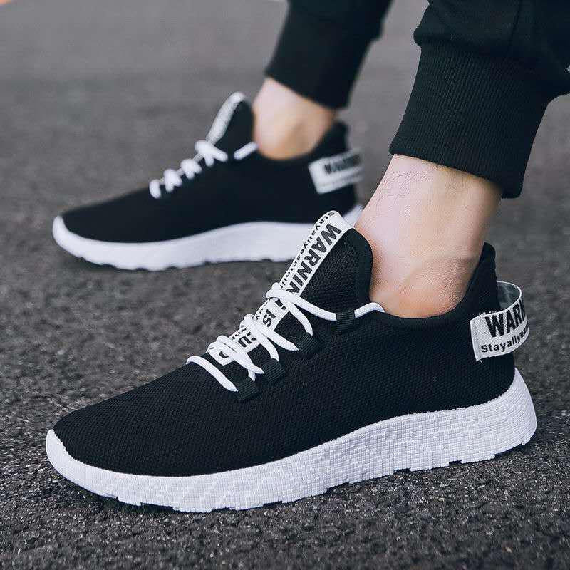 Summer Fashion Trend Mesh Fly-knit Men's Shoes Comfortable and Breathable Sneakers Men's Running Shoes