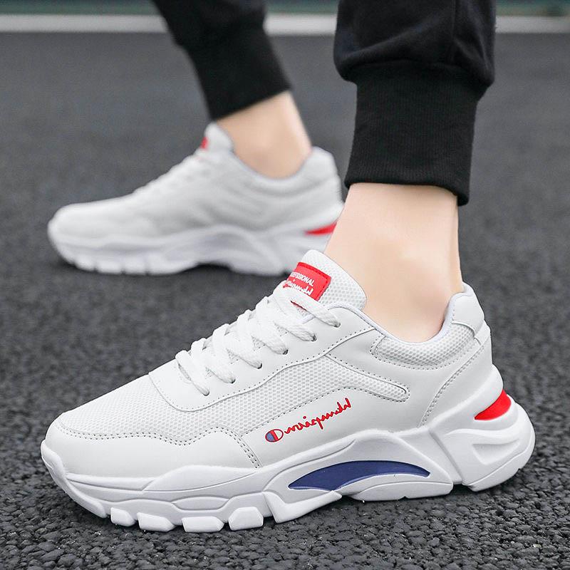 Plus Size 39-44 Summer Men Mesh Sneakers Anti-Slippery Deodorant Breathable Basketball Running Shoes Non-slip Wear-resistant Comfortable Shoes