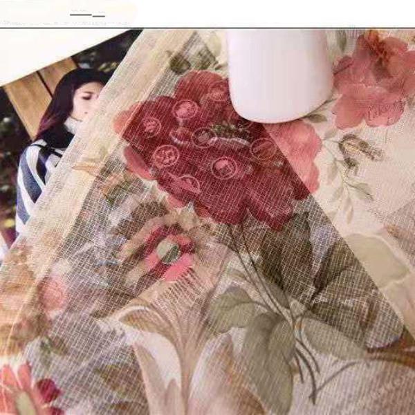 Blackout Curtain Fabric European-style Simple Modern Pastoral Style Living Room Bedroom Curtain Window Screen(W150xH270cm)