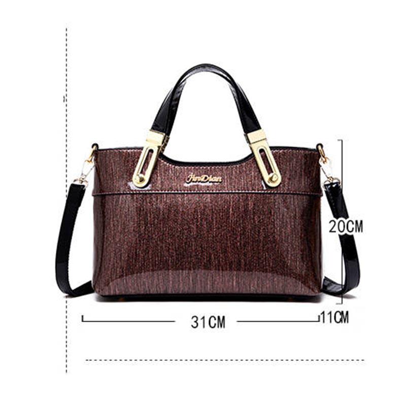 Luxury Women Leather Handbags Crossbody Bag High Quality Patent Leather Ladies Shoulder Bag Tote