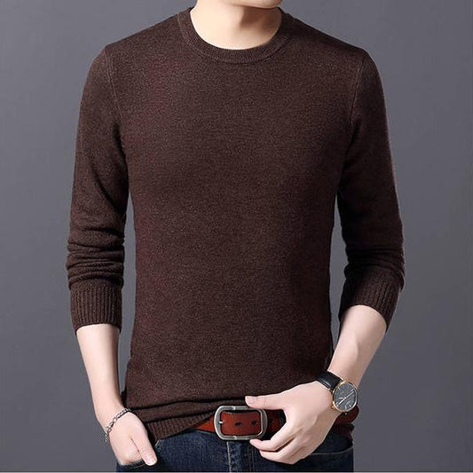 Sweater Men Brand Clothing   Autumn Winter New Arrival Slim Warm Sweaters O-Neck Pullover Men