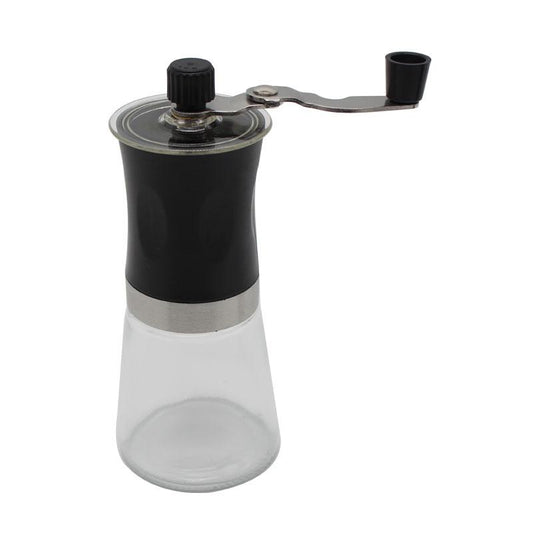 Manual Coffee Grinder Glass Hand Crank Coffee Bean Grinder Household Grinder Portable Household Coffee Grinder