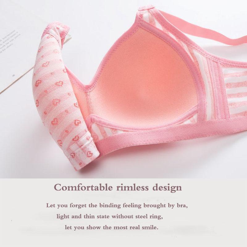 Sexy Front Button Bra Thin Comfortable Breathable No Rims Women's Underwear Gathered Adjustable Bra