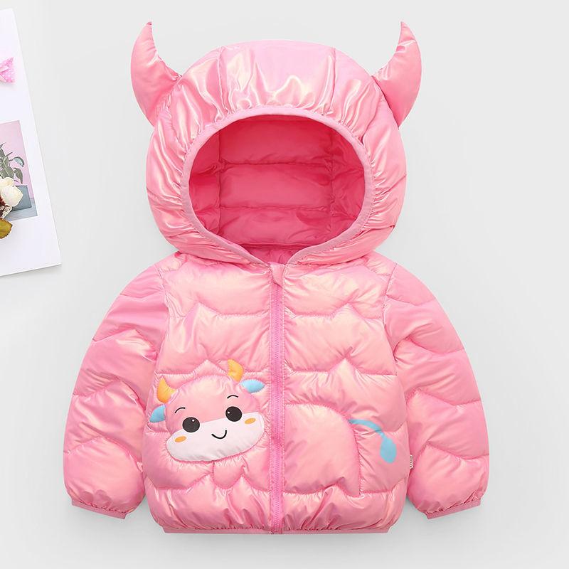 Children's Cotton-padded Clothes 2021 Autumn and Winter New Fashion Clothinng Unisex Baby Hooded Parka Boys Clothes Down Jacket