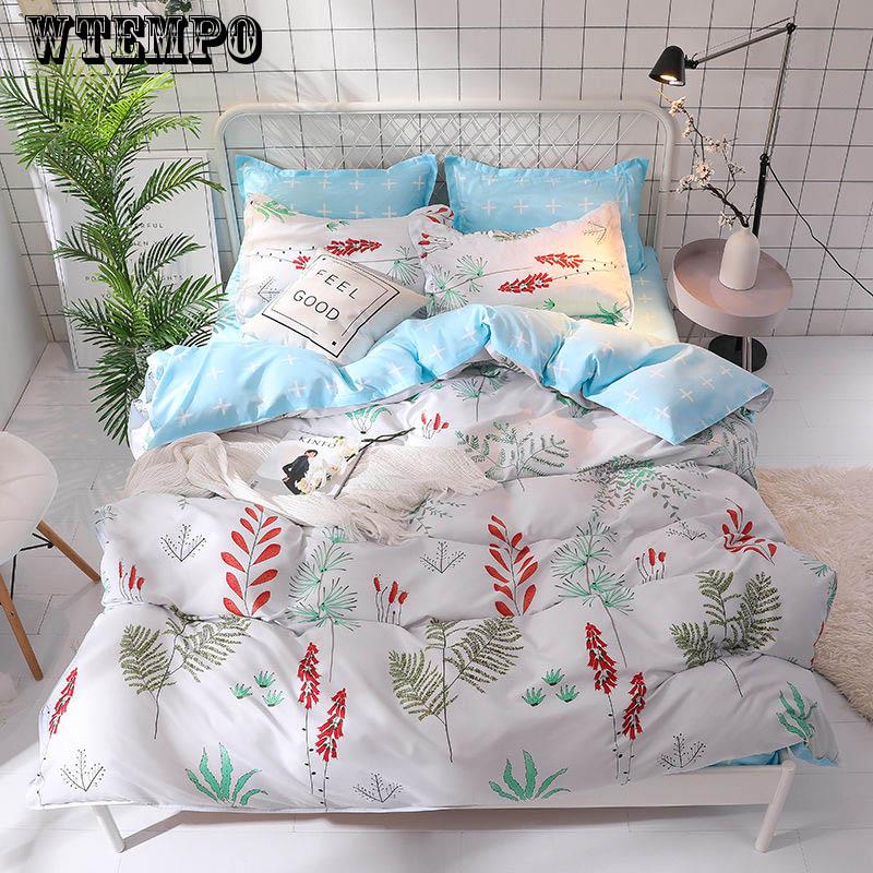 Bedding set bedding quilt cover sheets pillowcase bedding set home bedroom supplies