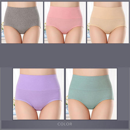 5 Sets of Women's Cotton Underwear Antibacterial Plus Size Hip Lifting Body Shaping Pants Women's Sexy and Charming Belly Pants