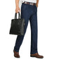 Thin Jeans Middle-aged and Elderly Trousers Men's High Waist Large Size Trousers Loose Straight-leg Pants