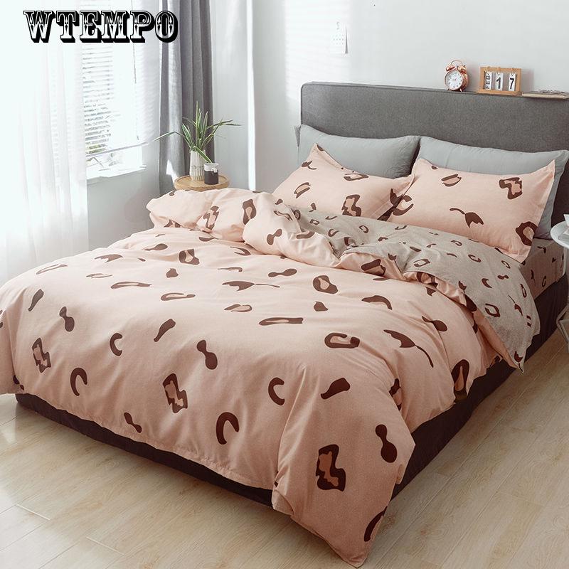 4pcs Bedding Sets  Bedclothes Queen Size Bedding Sets Duvet Cover+Bed Sheet Pillowcases