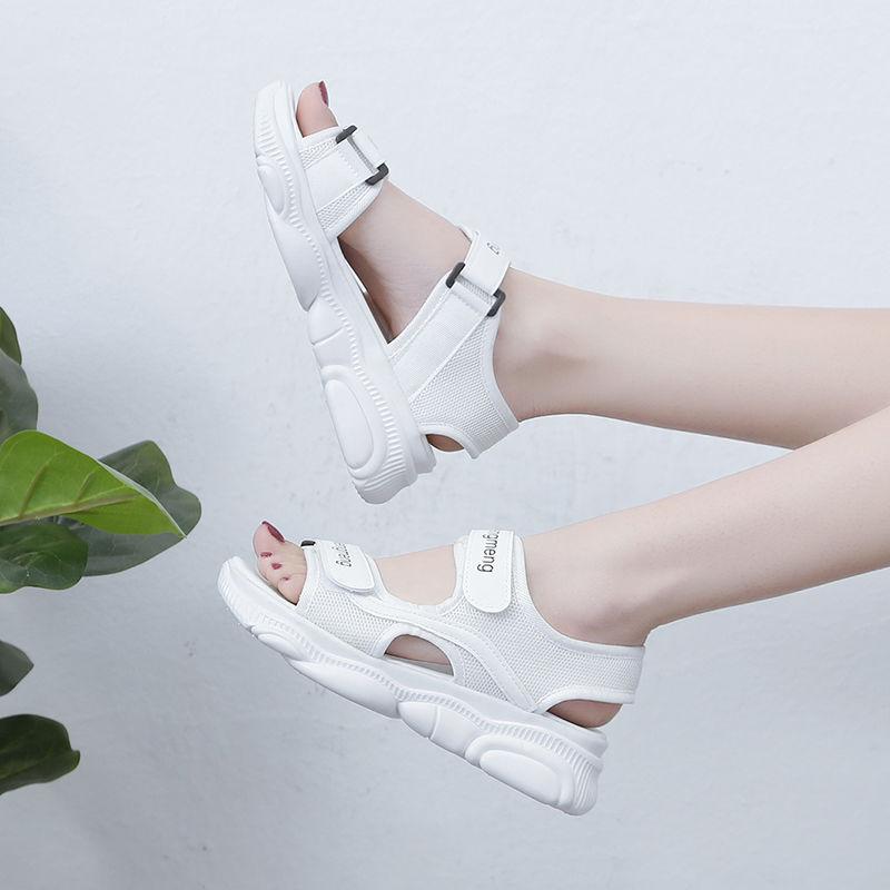 Summer Women's Sandals Sports Platform Student Beach Shoes Korean Style All-match Flat Women's Shoes