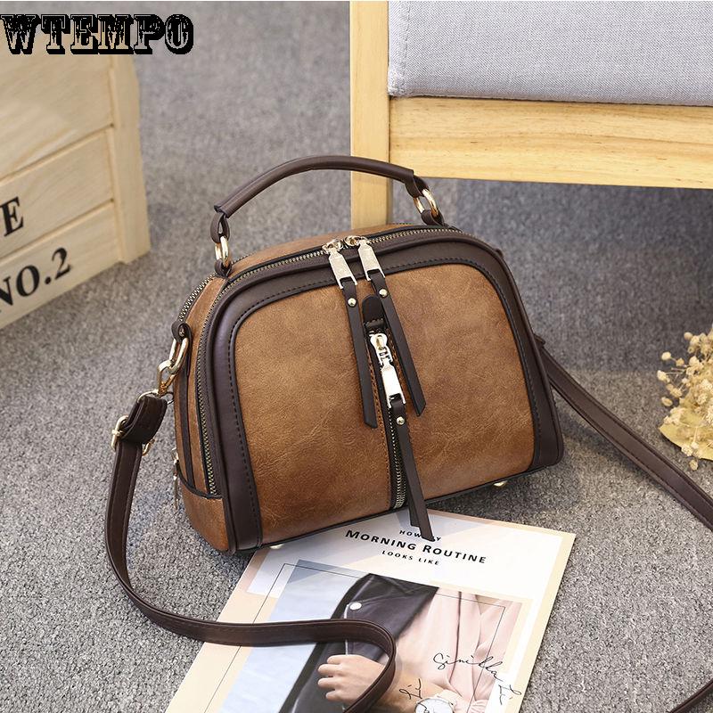 Brand Women's bag summer retro fashion wild casual shoulder messenger bag leather texture bag