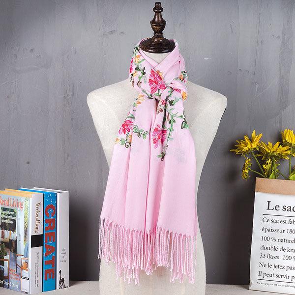 Women Fashion Accessories Elegant Printing Scarf Imitation Cashmere Warm Shawl