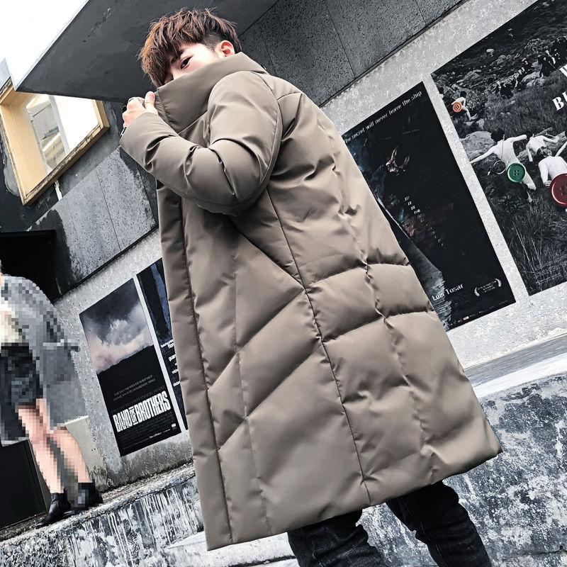 Winter Mid-length Padded Jacket Men's Winter Thick Padded Jacket Young Middle School Student Jacket Korean Cotton Jacket