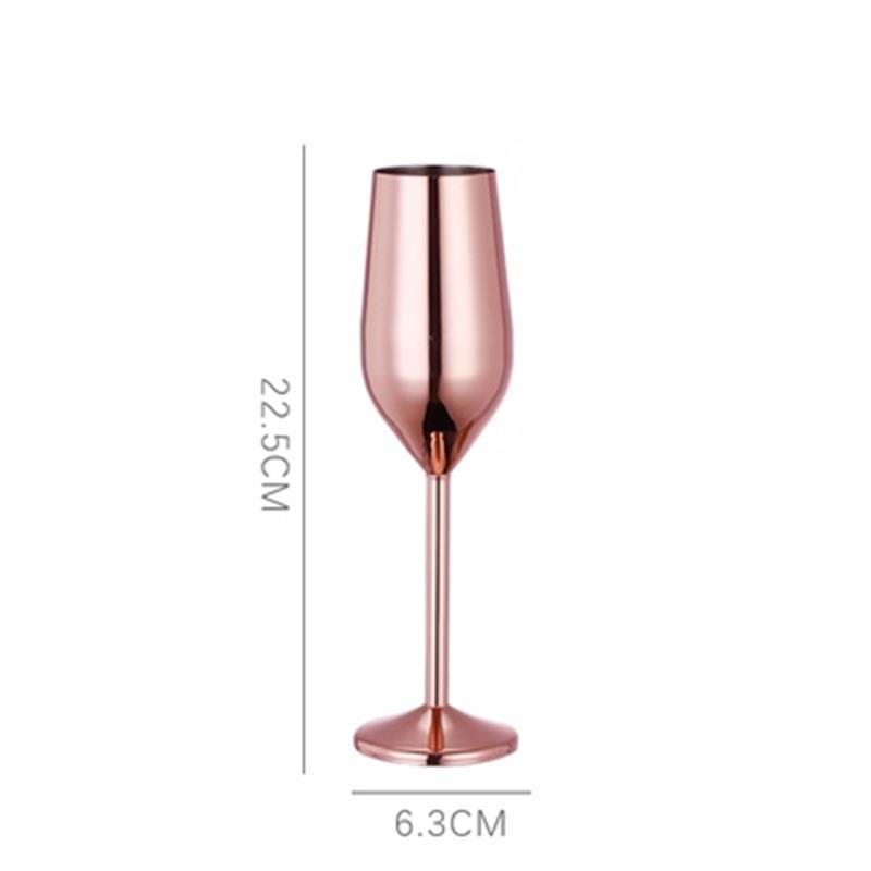 Personalized Wine Glasses Stainless Steel Metal Wineglass Bar Wine Glass Champagne Cocktail Drinking Cup Charms Party Supplies