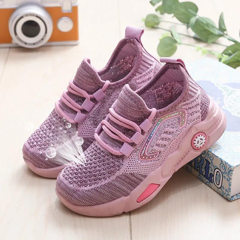 Big Children Running Shoes Boys Sneakers Spring Autumn Breathable Shoes Kids Sport Shoes Light Outdoor Hollow Sole Tenis Shoes