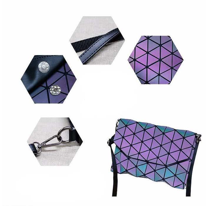 Bags for Women Makeup Bag Geometric Rhombic Clutch Sequins Can Diagonal Storage Women Bags