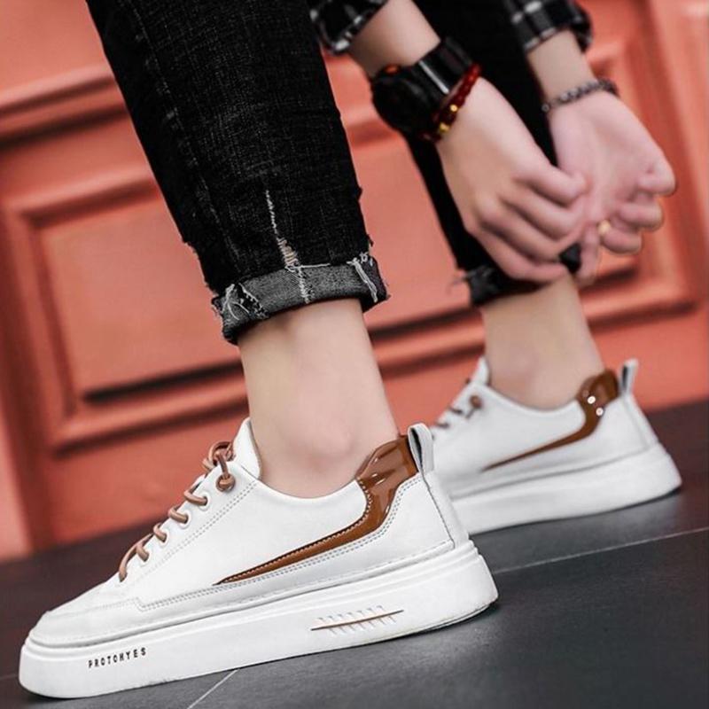 Men's Shoes Spring Shoes Korean Trend Leather Shoes Men's Sports Shoes White Summer Casual Shoes