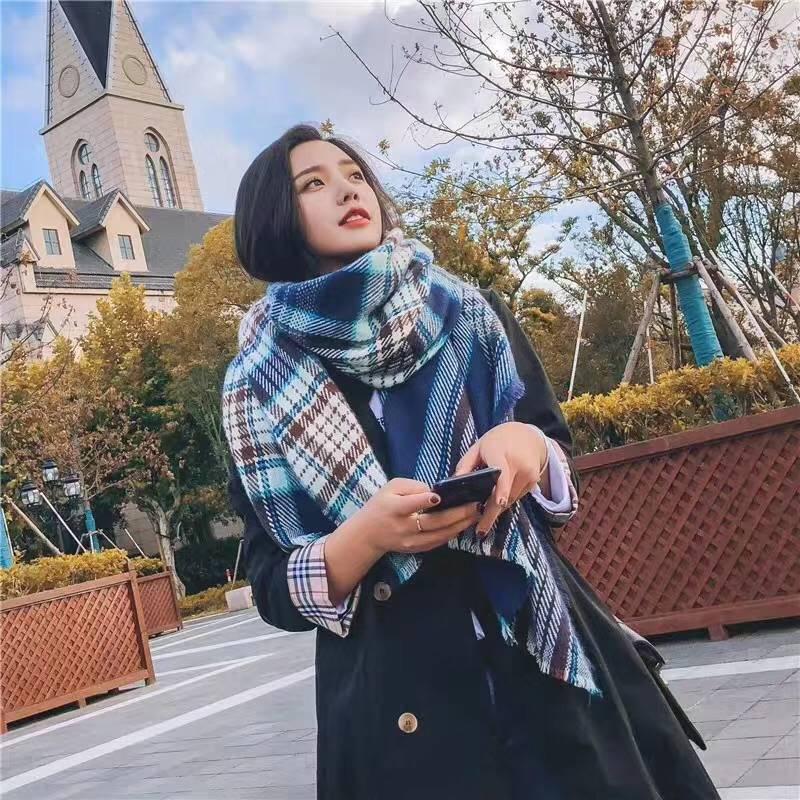 Scarf for Women Plaid Bufandas Mujer Warm Scarf Women Winter Scarves Shawls Stoles Blanket Scarf