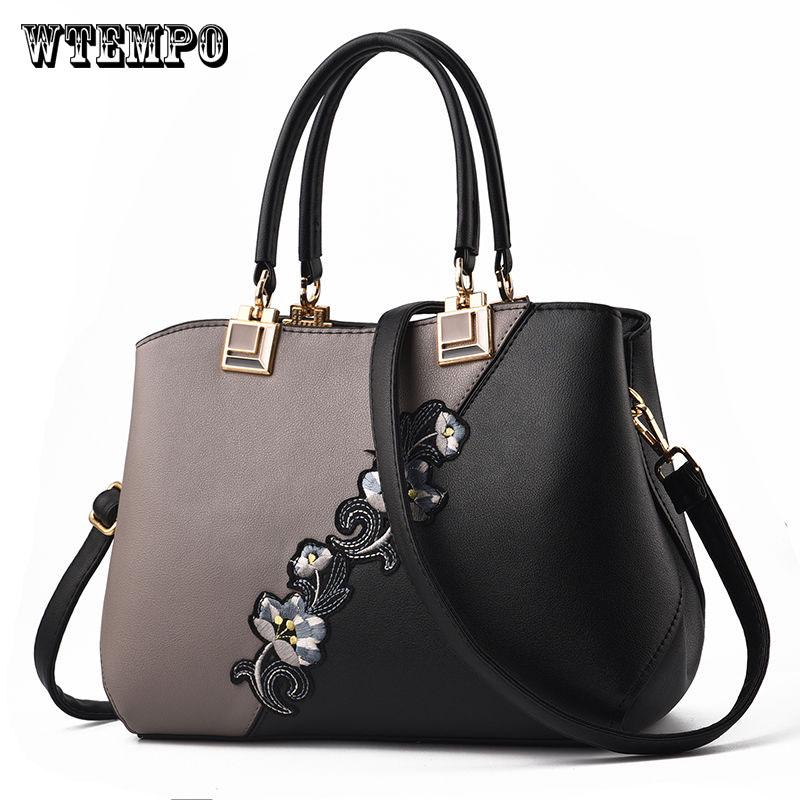 Women Shoulder Bag Fashion Women Embroidery Handbag