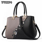 Handbag Fashion Women Leather Embroidery Flower Ladies Shoulder Bag