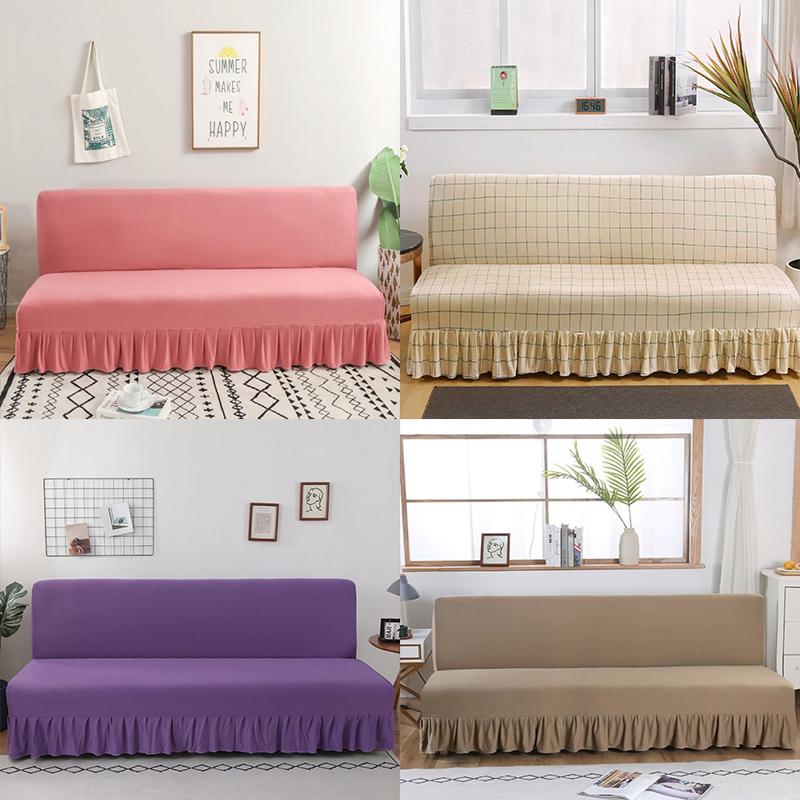 Folding Armless Sofa Cover Full Cover Sofa Cushion Sofa Cover Sofa Bed Cover Universal All-inclusive Stretch Sofa Towel