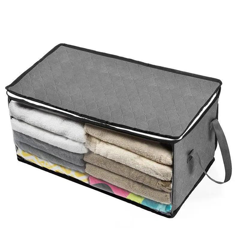 Non-woven Storage Box Home Quilt Bag Foldable Storage Bag Wardrobe Clothes Sorting Box Dust-proof Moisture-proof Storage Box