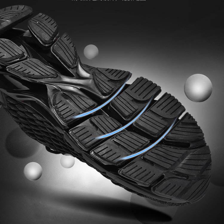 Men's Shoes Sports Casual Running Breathable Rubber Lace-up Mesh Shoes Has Elasticity Reduce Vibration