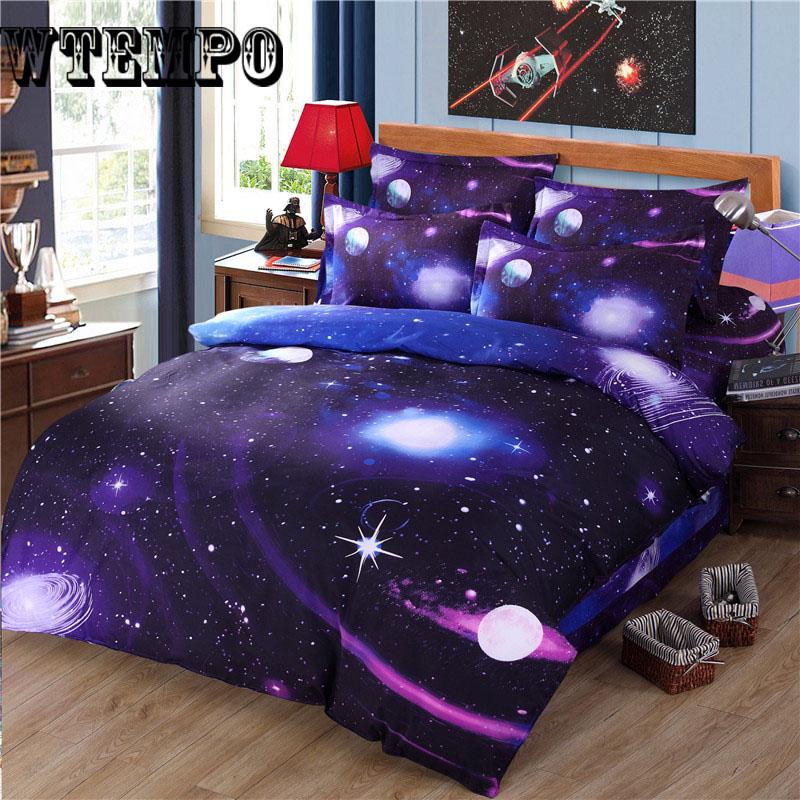 3D Bedding Set For Adults Bed Duvet Cover Sets Twin Full Size Galaxy