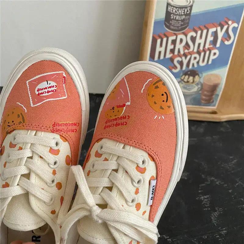 Cute Canvas Shoes Women's Shoes Student Board Shoes Women Korean Biscuit Casual Shoes