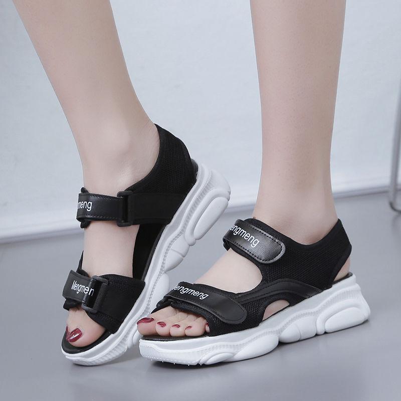 Summer Women's Sandals Sports Platform Student Beach Shoes Korean Style All-match Flat Women's Shoes