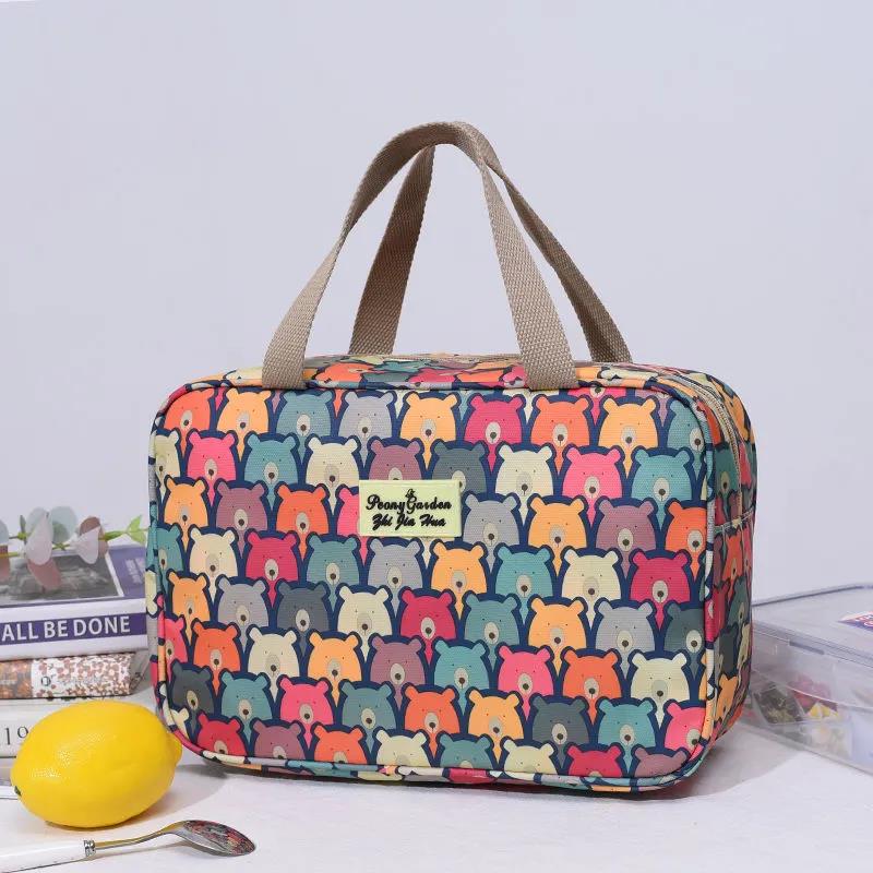 Women Printing Handbag Waterproof Cosmetic Bags Travel Women Makeup Bag