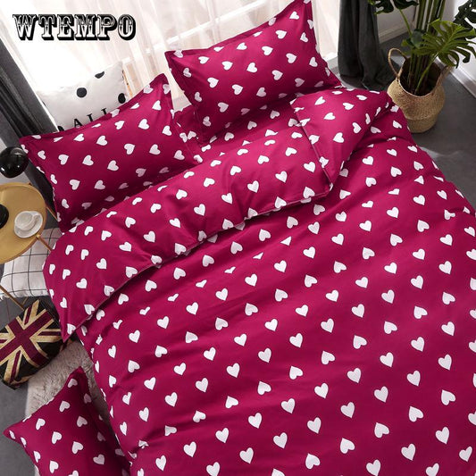 Thickening Comforter Bedding Sets Simple Boy Men for Striped Lattice Printing Duvet Cover