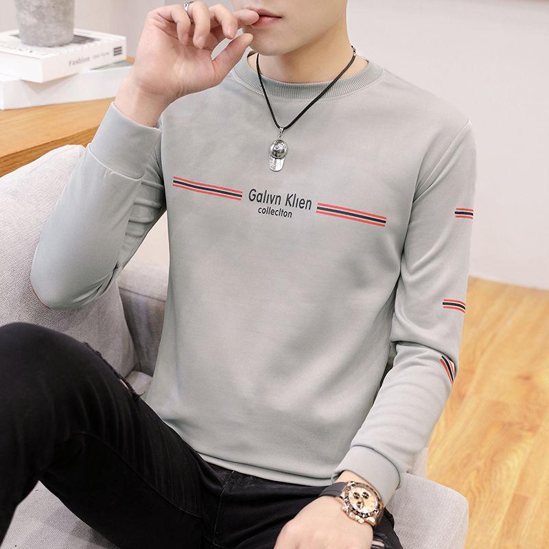 Long Sleeve Tops Autumn Spring Cotton Sweater Men Sweatshirt Wild Large Size Men's Wear