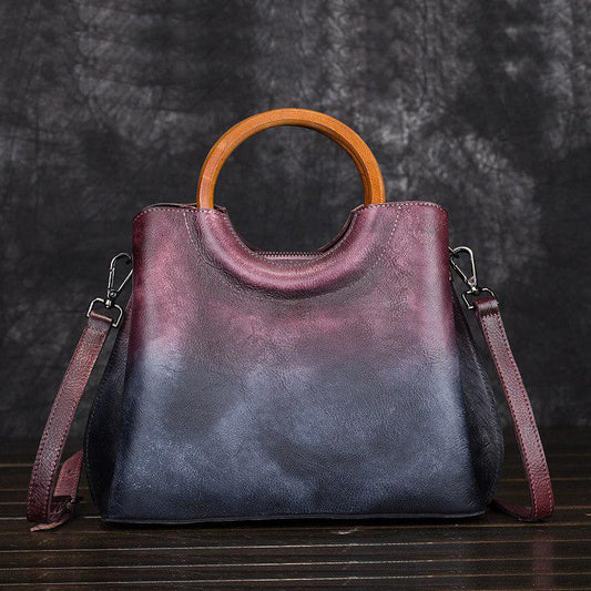 New Fashion Genuine Leather Bags Women First Layer Of Cowhide Handbag Shoulder Bags Elegant Women Cr